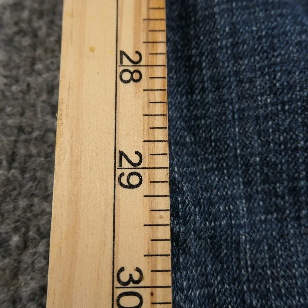 Abercrombie Fitch Mens Jeans 31x32 Blue Bootcut Button Fly Heavy Ounce Vintage